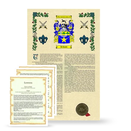 De broée Armorial History and Symbolism package